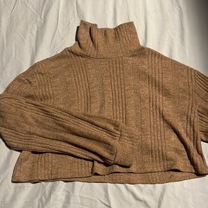 Tan cropped sweater